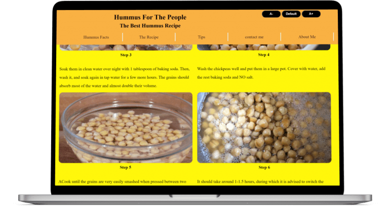 Hummus for the people desktop screen shot